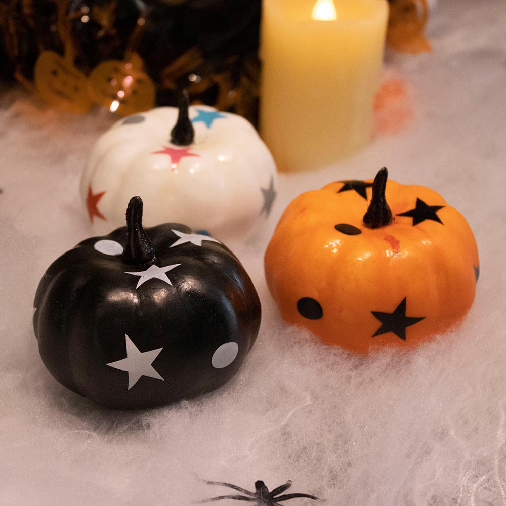 Mini Pumpkin Decorations 3Pc