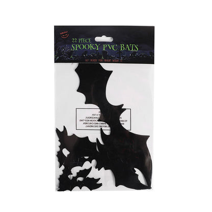 Spooky PVC Bat 22PC
