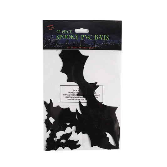 Spooky PVC Bat 22PC