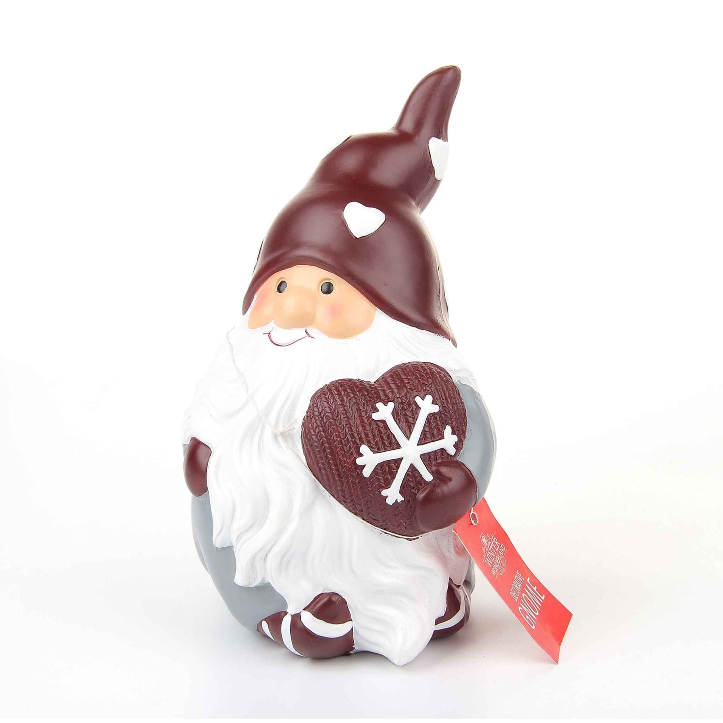 Xmas Gnome Holding Heart