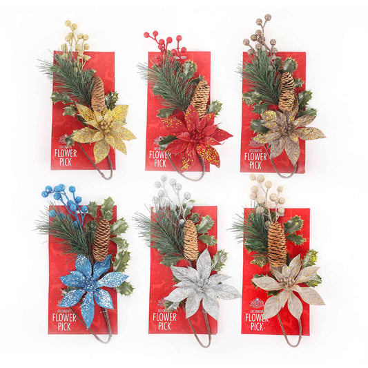 Glitter Flower Pick