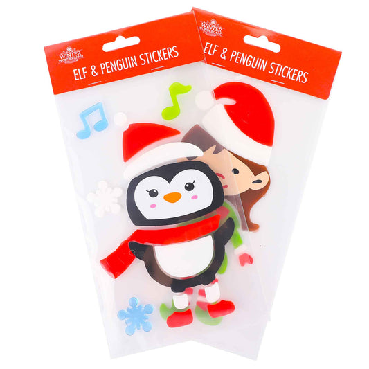 Elf & Penguin Gel Stickers