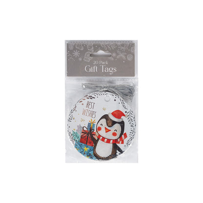 20Pk Foil Circle Tags - Kids