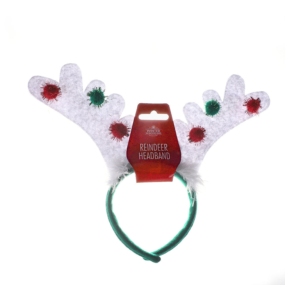 Reindeer Pompom Headband