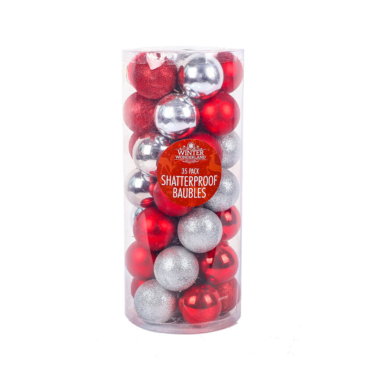 Baubles Red 35X55Mm