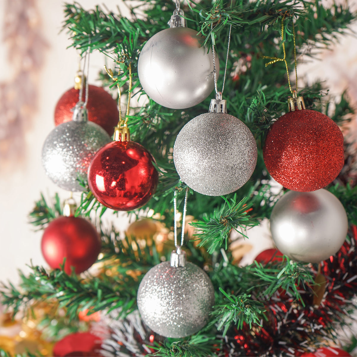 Baubles Red 35X55Mm