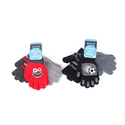 Boys 3Pk Magic Gloves