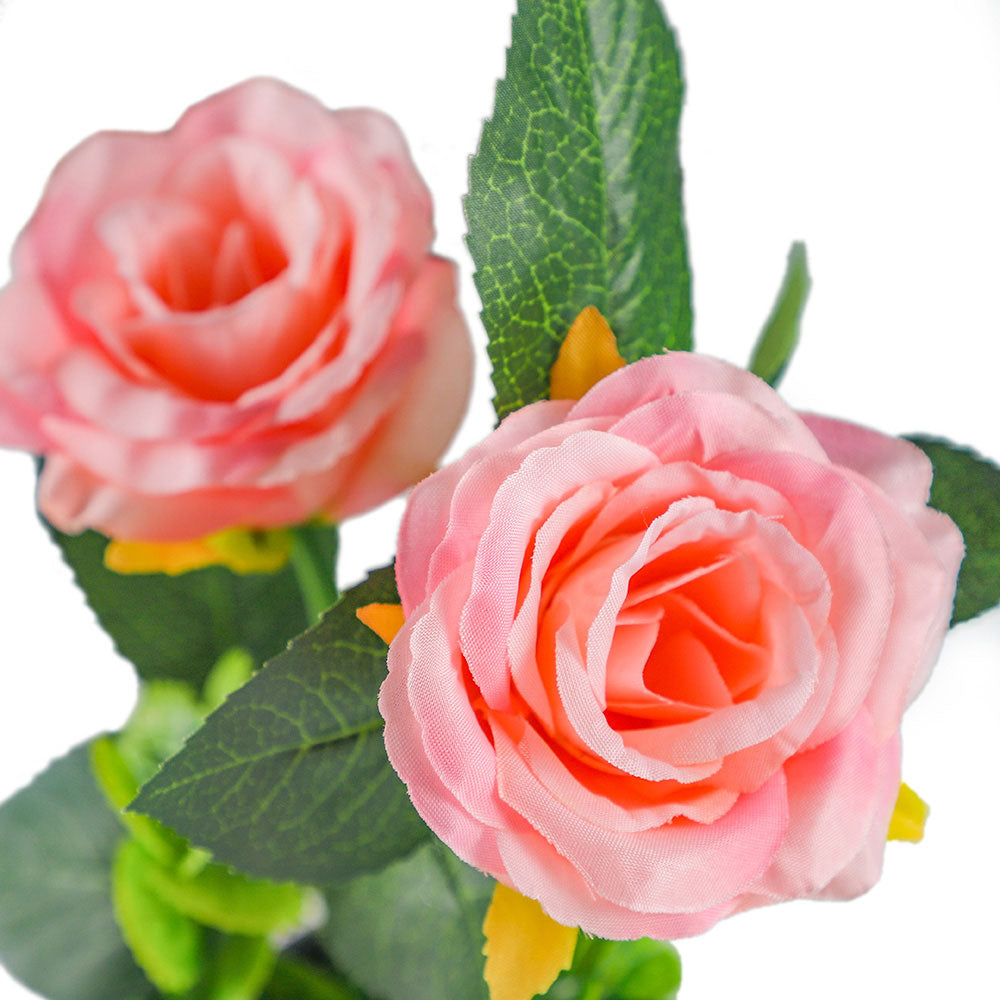 Artificial Rose In Ceramic Pot