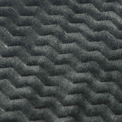 Jacquard Flannel Sherpa Throw 130X160cm Charcoal
