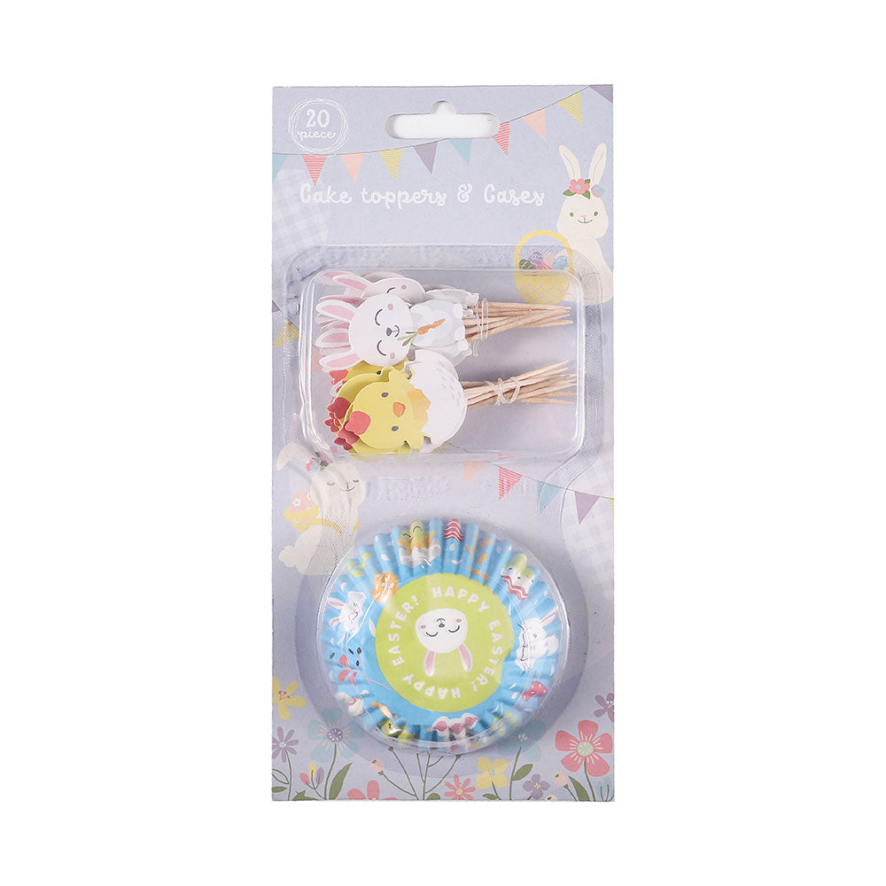 Cake Toppers & Cases Set 20Pc