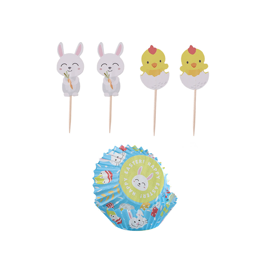Cake Toppers & Cases Set 20Pc