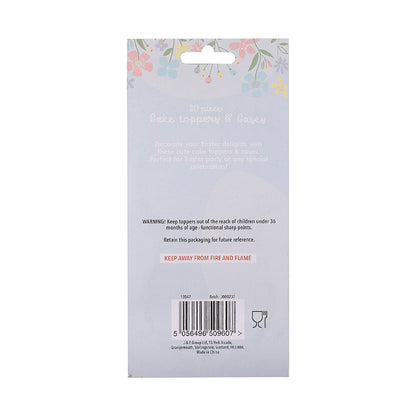 Cake Toppers & Cases Set 20Pc
