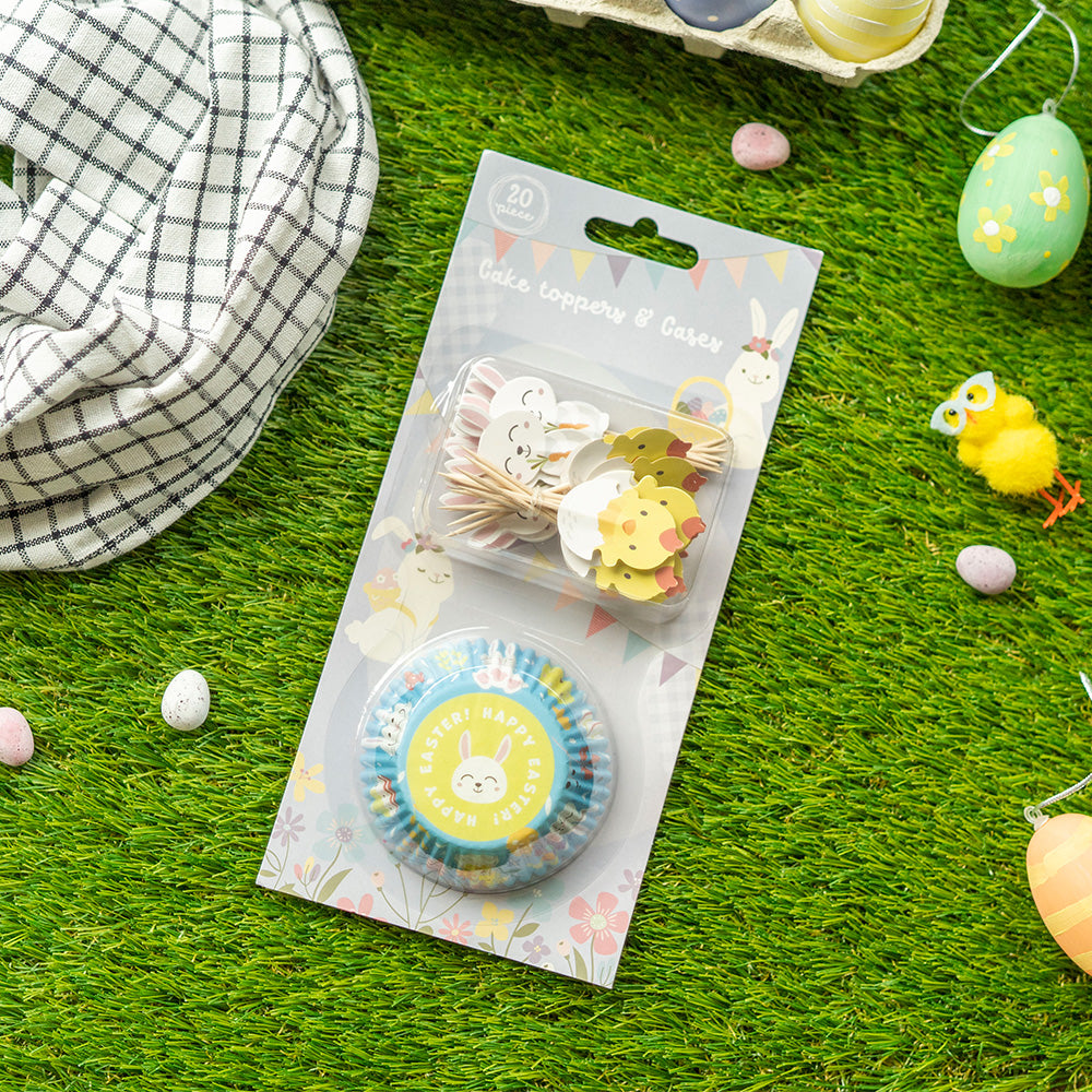 Cake Toppers & Cases Set 20Pc