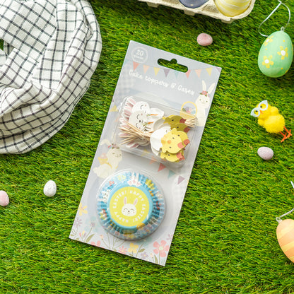 Cake Toppers & Cases Set 20Pc