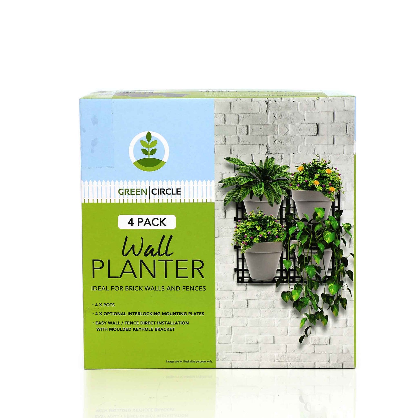 4 Pot Wall Planter