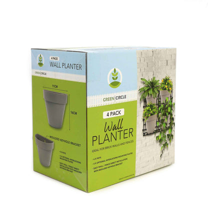 4 Pot Wall Planter