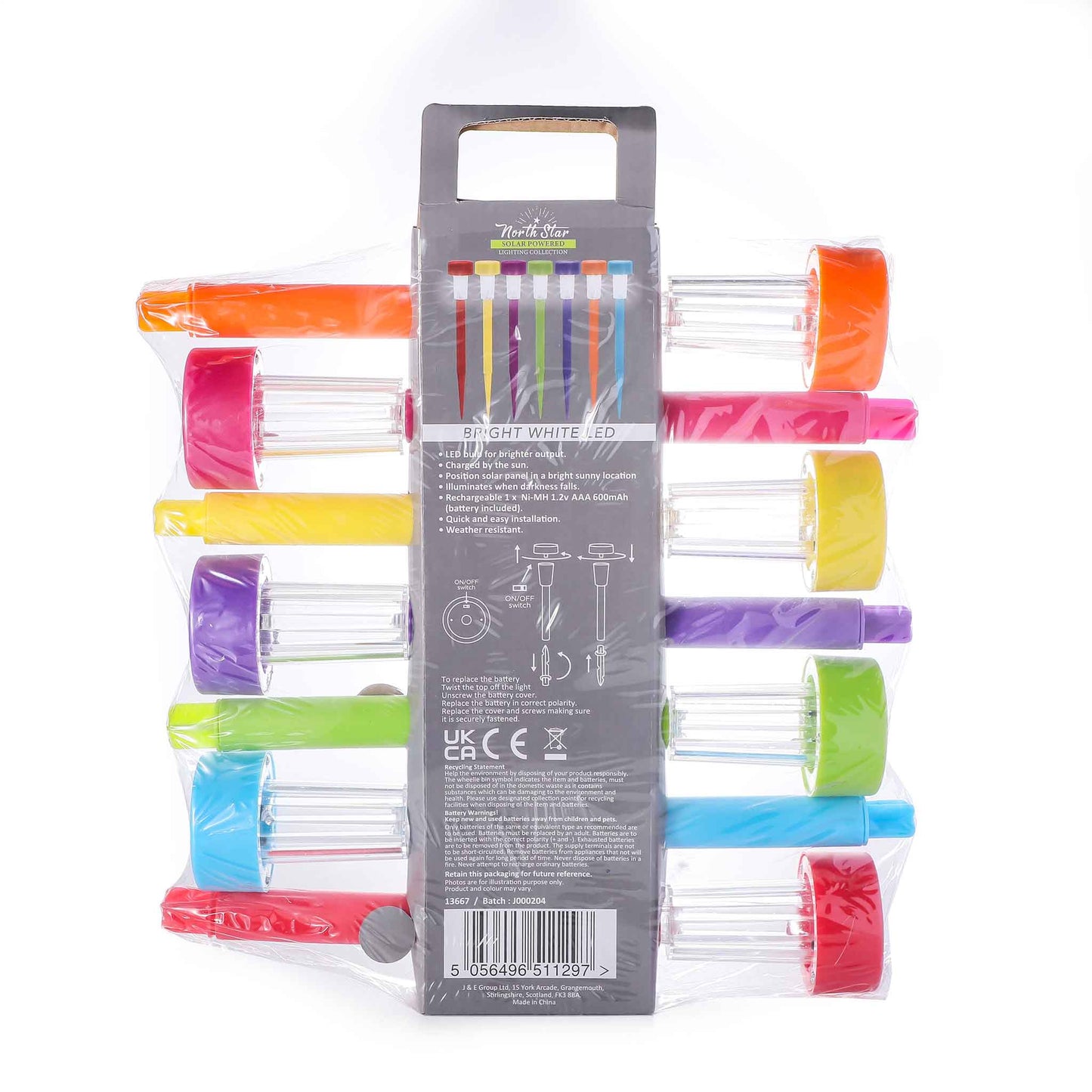 Rainbow Stake Lights 7PK