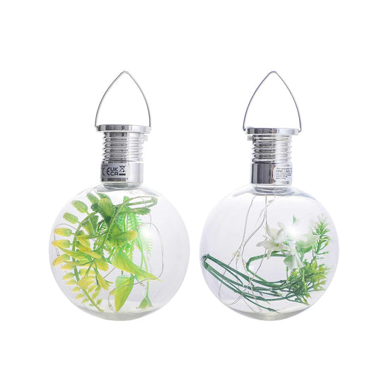 Solar Hanging Plant Ball Light - Warm White