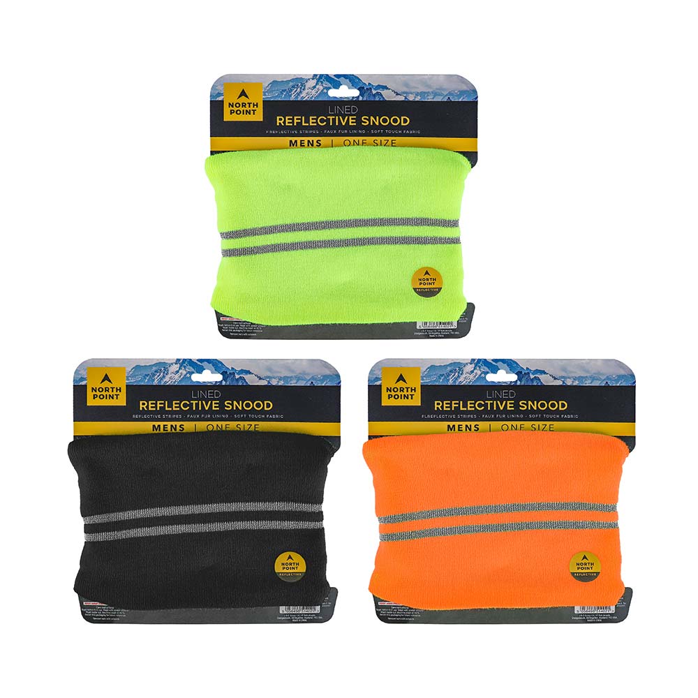 Mens Lined Reflective Snood