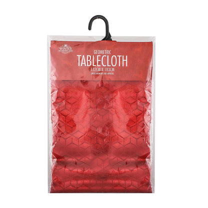Xmas Geometric Tablecloth 132cmx183cm