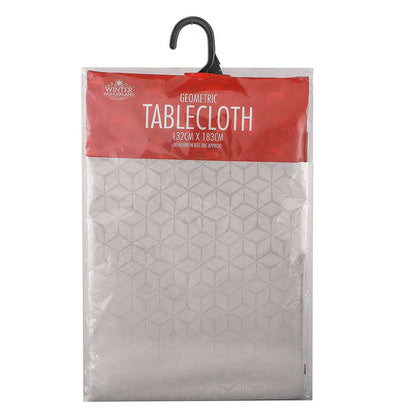 Xmas Geometric Tablecloth 132cmx183cm