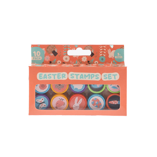 Easter Stamps Set 10Pk Orange Pack