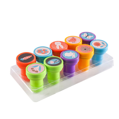 Easter Stamps Set 10Pk Orange Pack