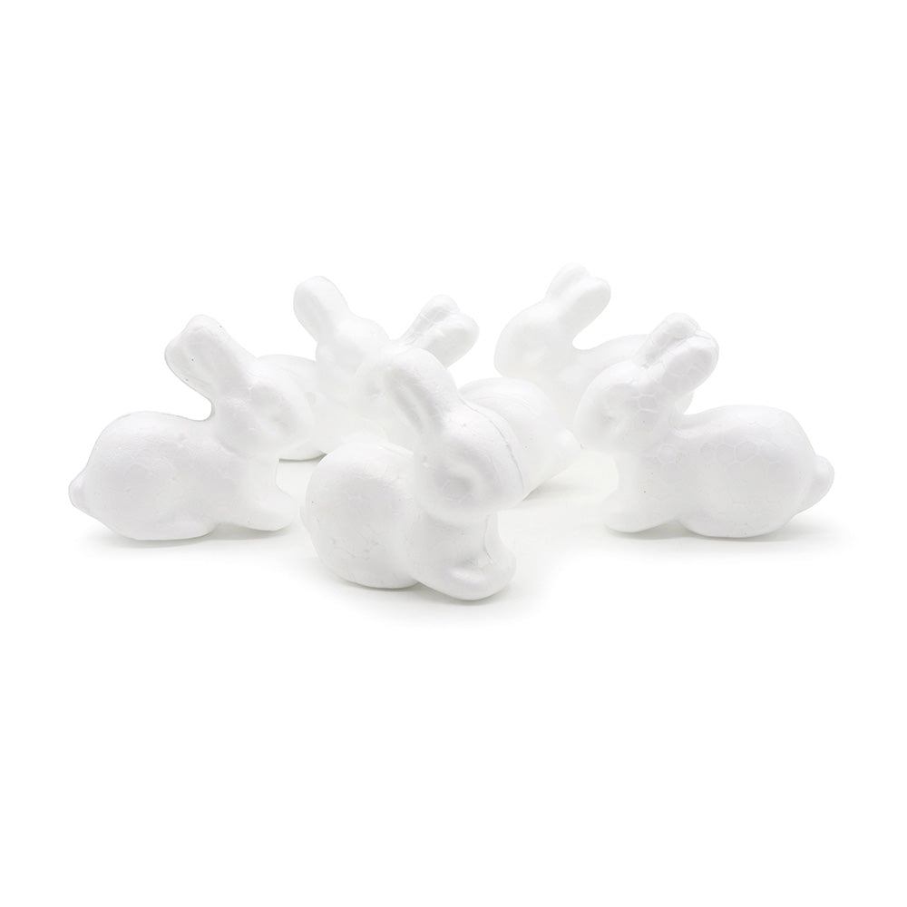 Easter Bunny Shape Foam Pack Of 6