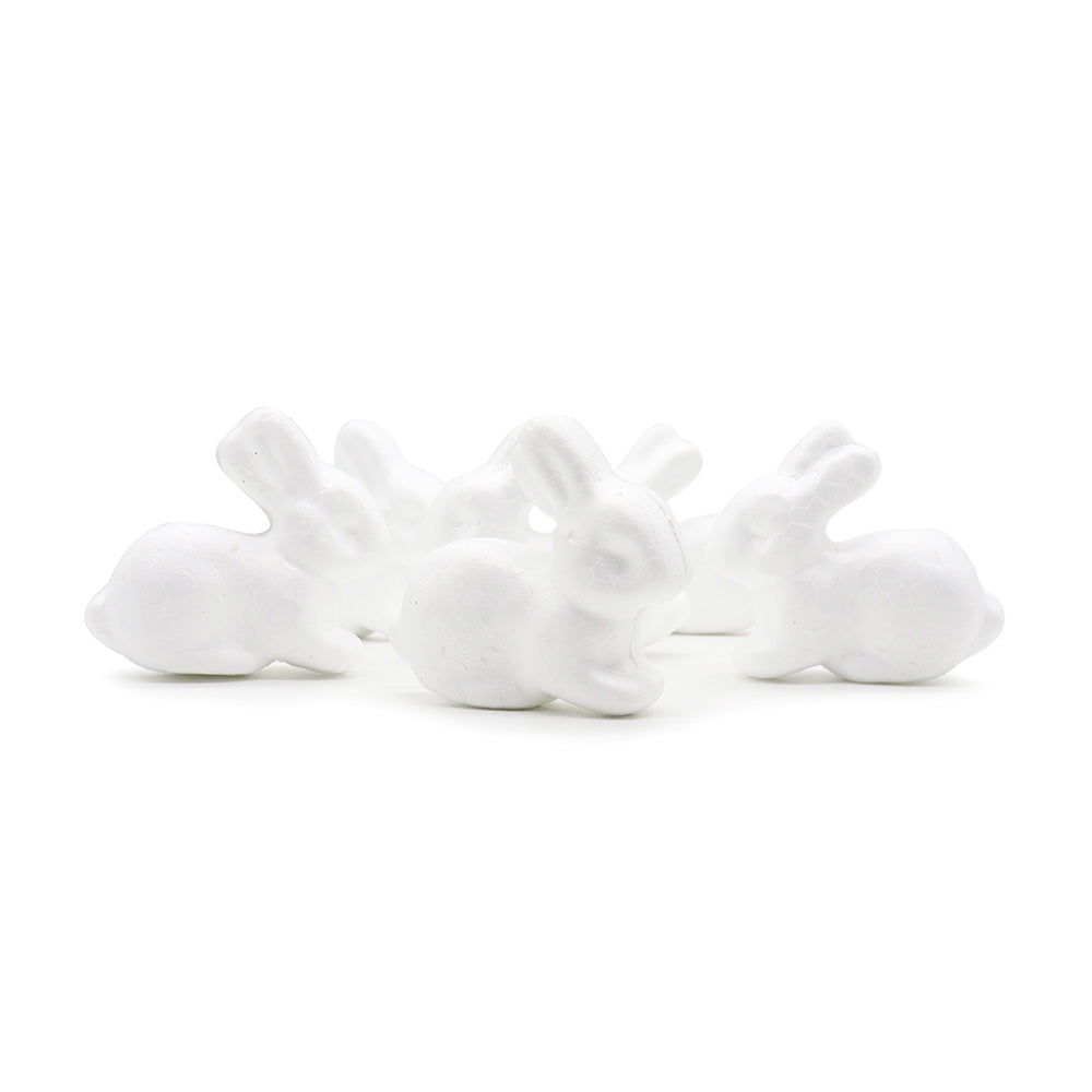 Easter Bunny Shape Foam Pack Of 6