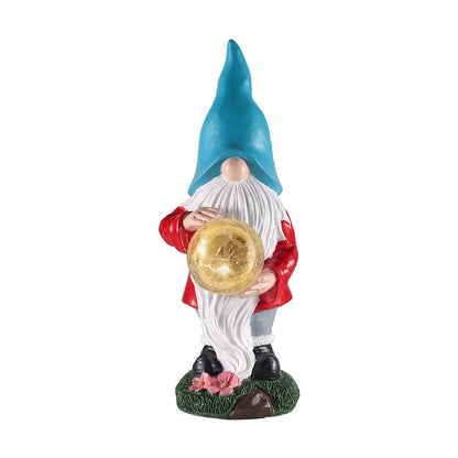 Gnome LED Crystal Ball Ornament