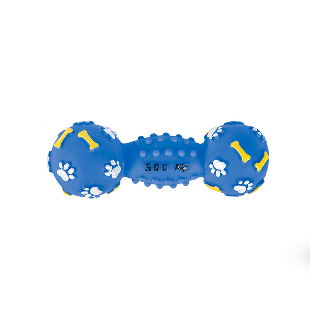 Dumbbell Squeaky Dog Toy