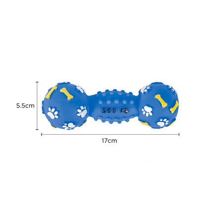 Dumbbell Squeaky Dog Toy
