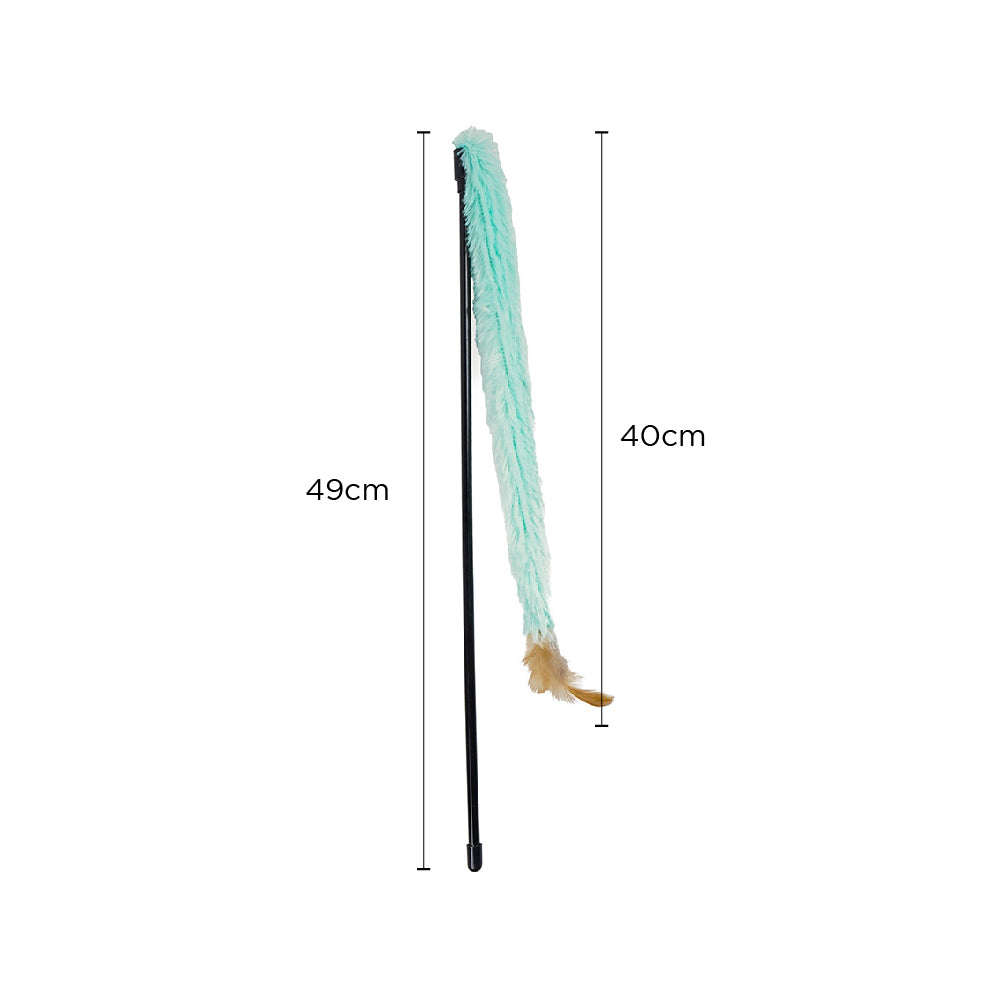 Cat Teaser Wand Toy With Feather