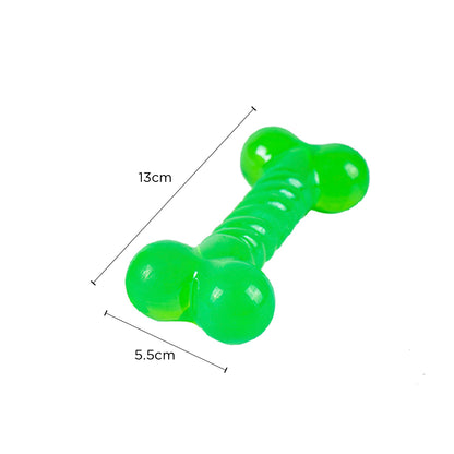 Rubber Bone & Spiky Ball Dog Toy