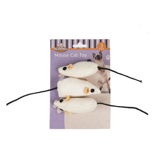 3 Mouse Cat Toy