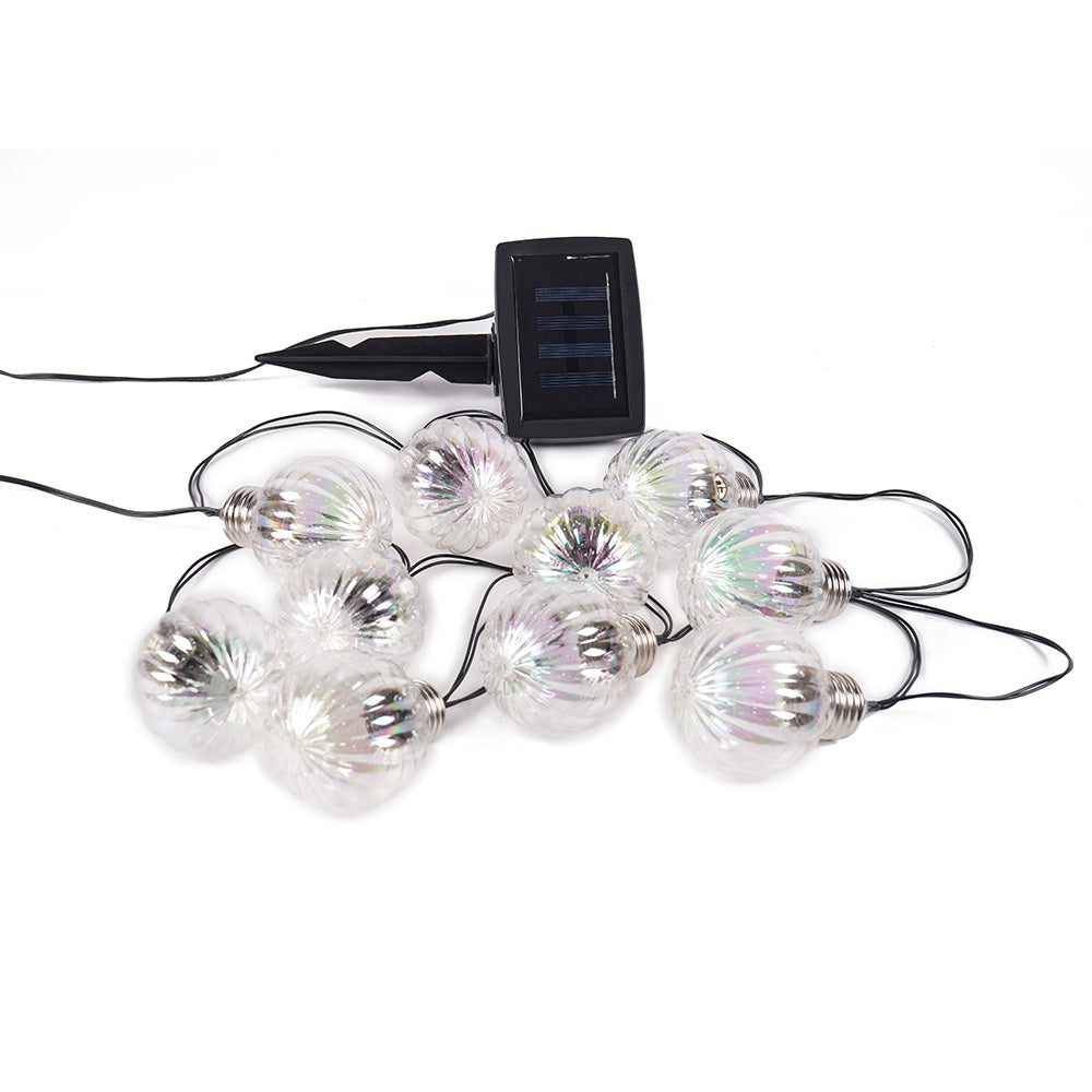 10Pc Globe Bulb Solar String Lights
