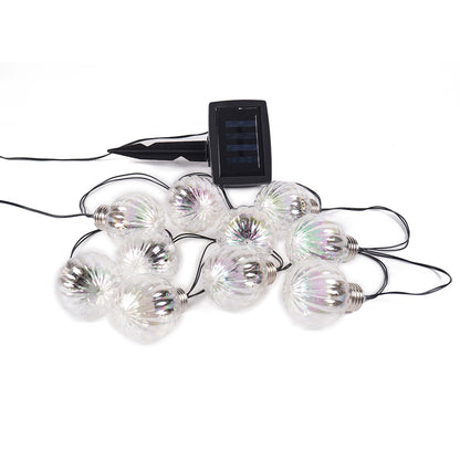 10Pc Globe Bulb Solar String Lights