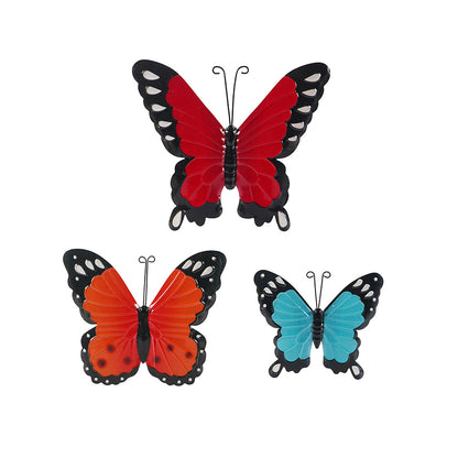 3PC Iron Decorative Butterfly Wall Art