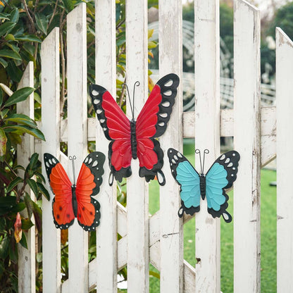 3PC Iron Decorative Butterfly Wall Art
