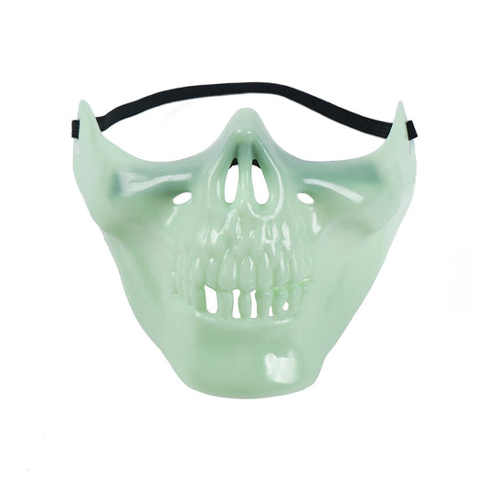 Glow-In-The Dark Half Skull Mask