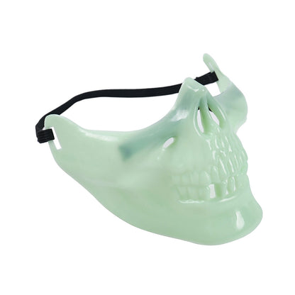 Glow-In-The Dark Half Skull Mask