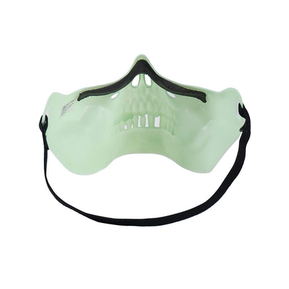 Glow-In-The Dark Half Skull Mask