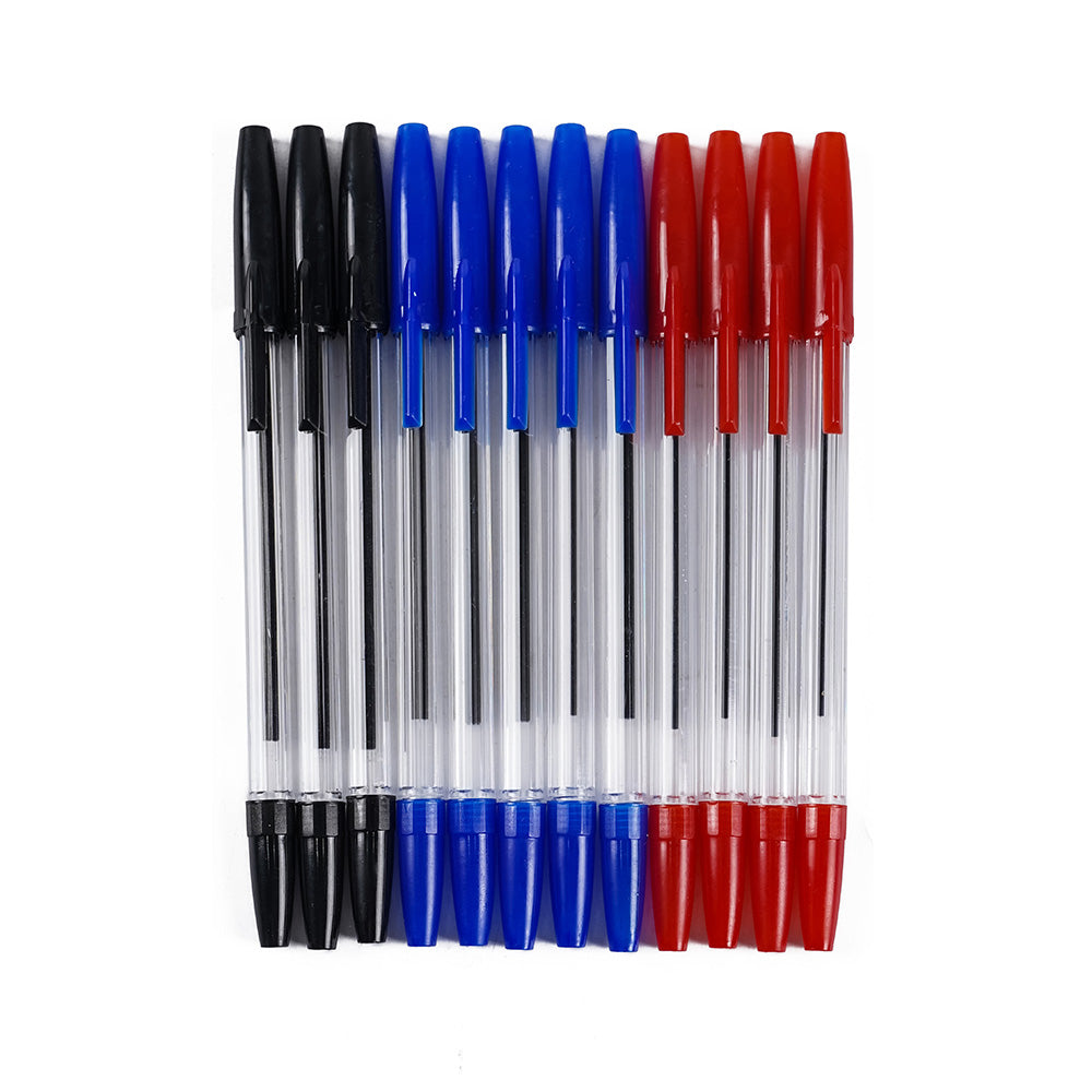 Colour Assorted Ballpoint Pens 12PK