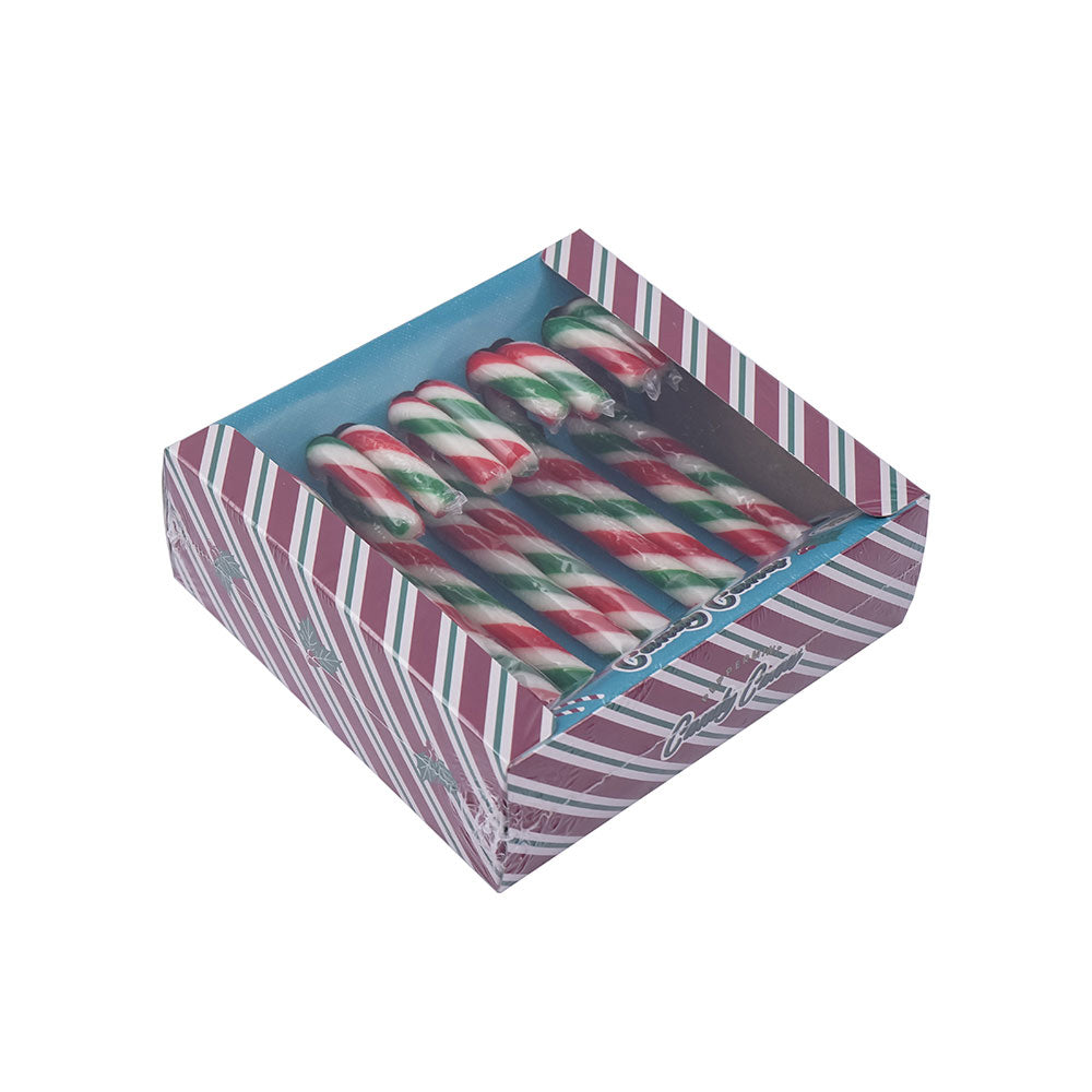 Peppermint Flavour Red & Green Candy Canes 10x12g