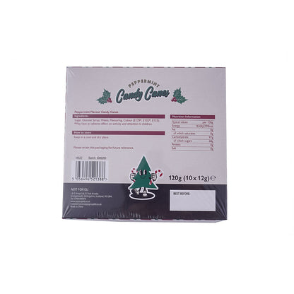 Peppermint Flavour Red & Green Candy Canes 10x12g