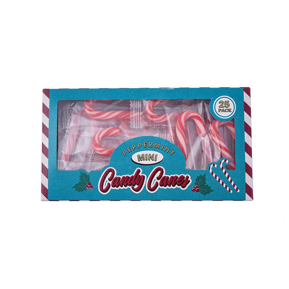 Mini Peppermint Flavour Candy Canes 25x4g