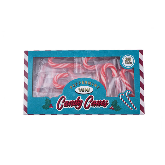 Mini Peppermint Flavour Candy Canes 25x4g