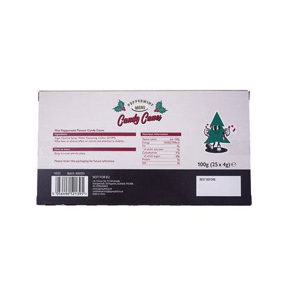 Mini Peppermint Flavour Candy Canes 25x4g