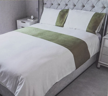 Natural Jacquard Lime Duvet Set Double Size