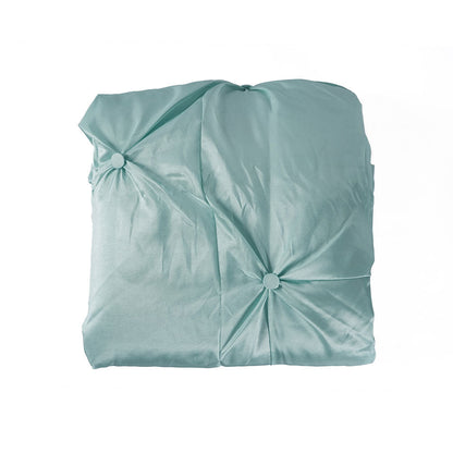 Buttoned Bedspread Teal 140x200cm